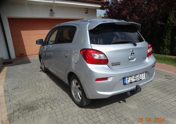 Mitsubishi Space Star cena 37000 przebieg: 72000, rok produkcji 2018 z Swarzędz małe 121